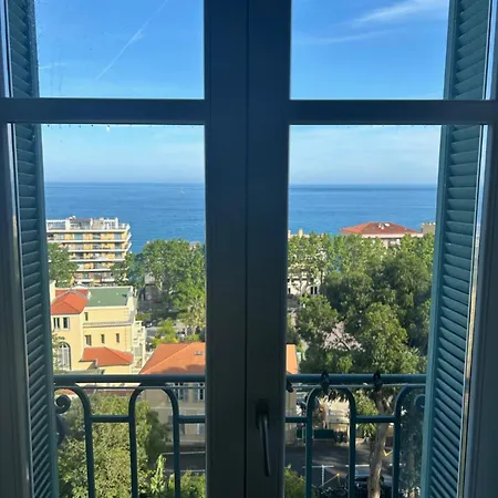 Vaste 2 Pieces Raffine Vue Mer Menton Centre Extérieur photo